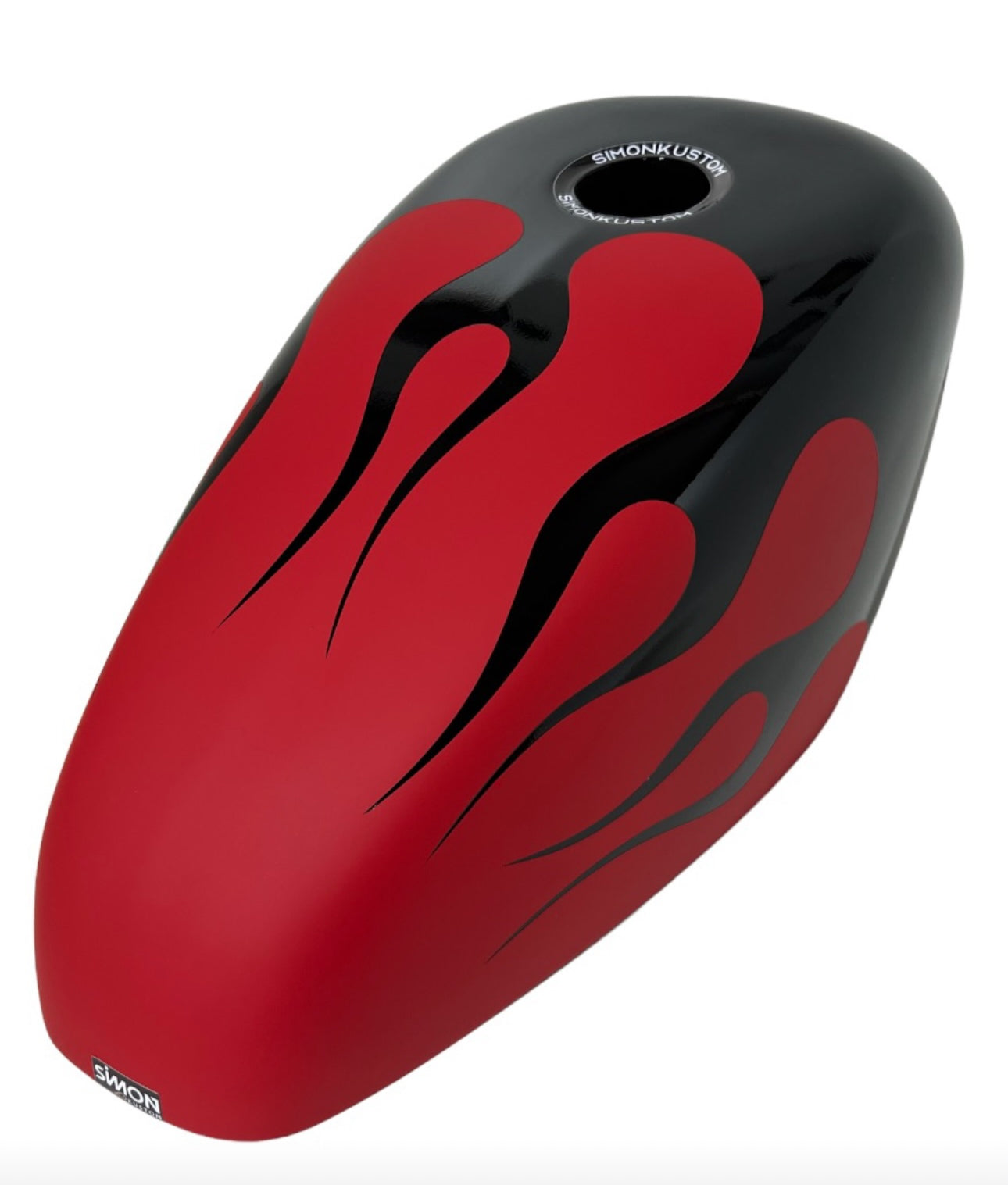 Matte Red / Glossy Flames