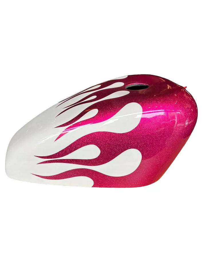WHITE PINK FLAMES