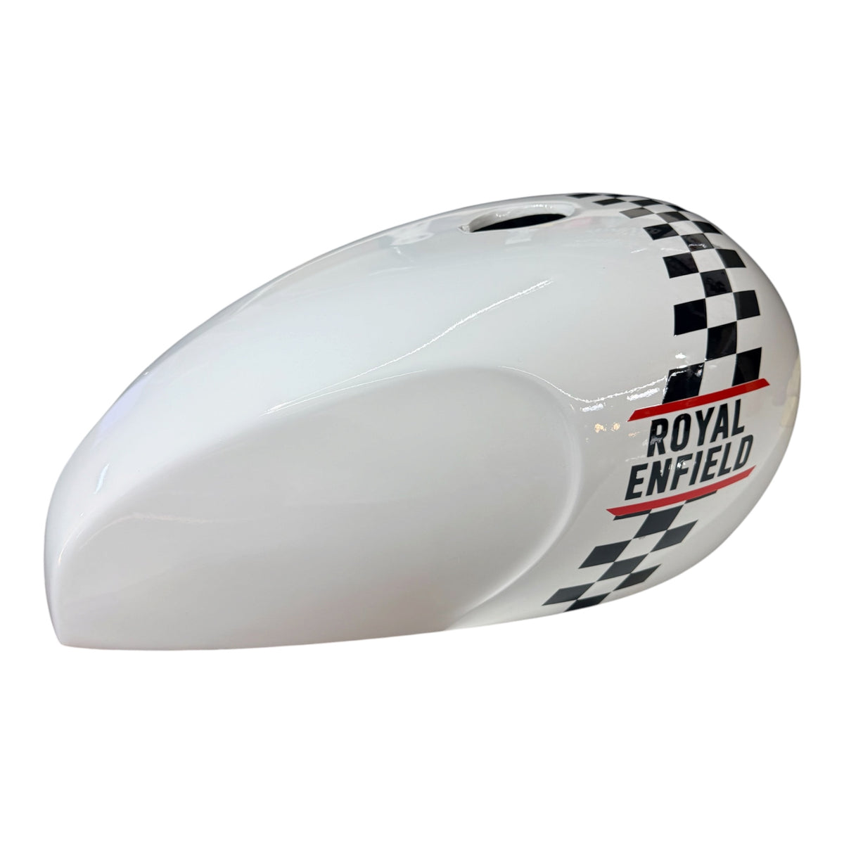 White Racing Tank Cover Premium