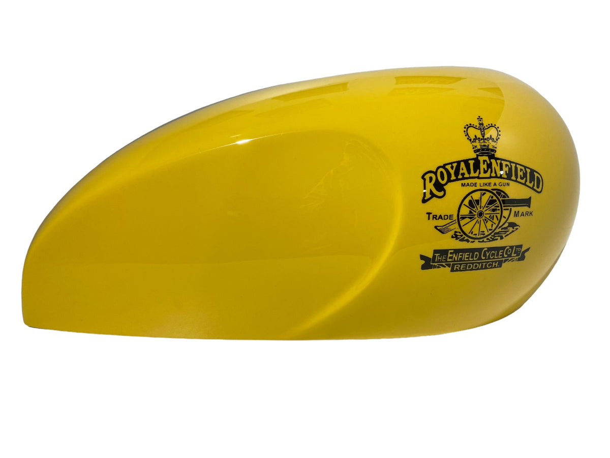 YELLOW BLACK STRIPE | Tank Cover Vintage Racing
