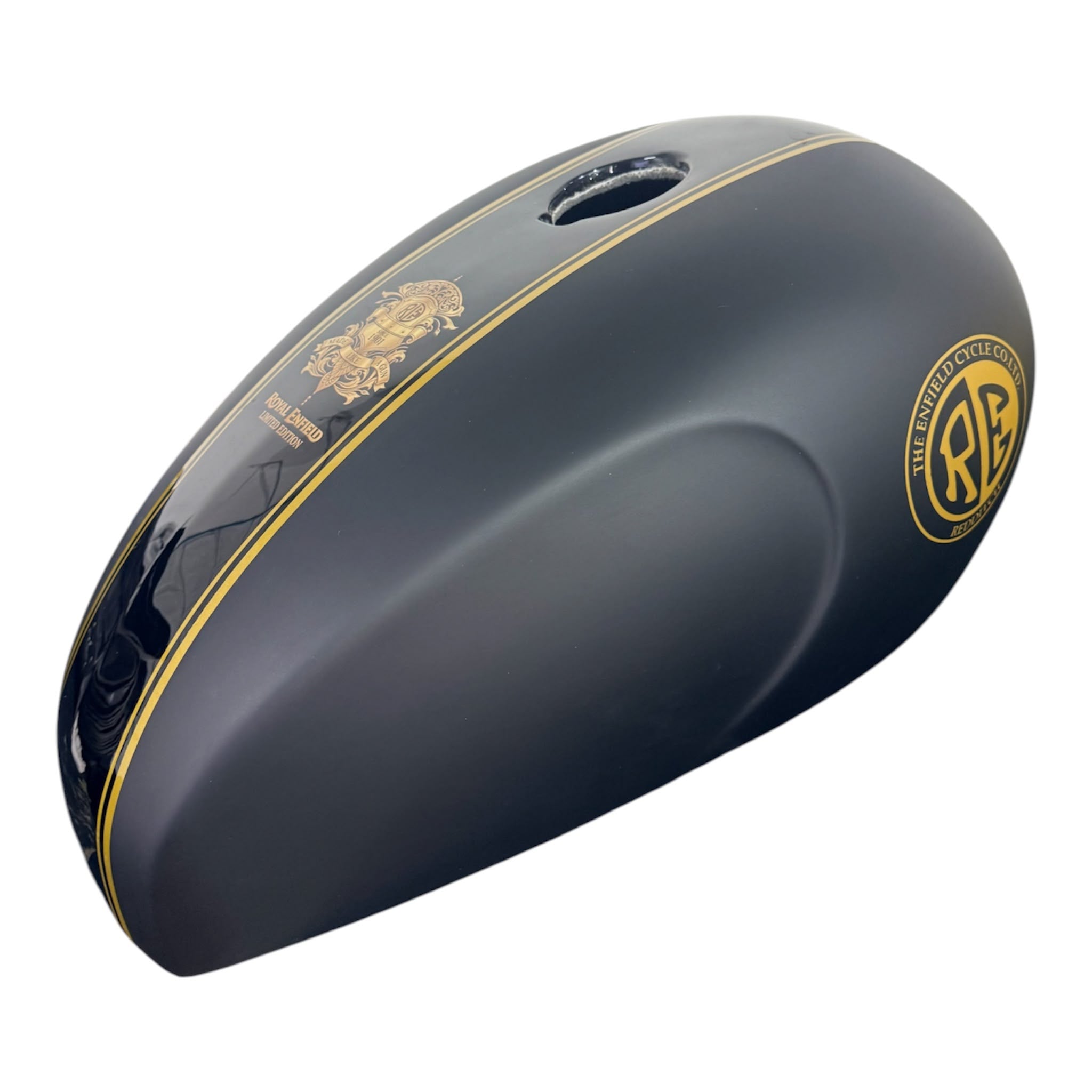 ROYAL HERITAGE BLACK & GOLD — Royal Enfield | SimonKustom Tank Cover