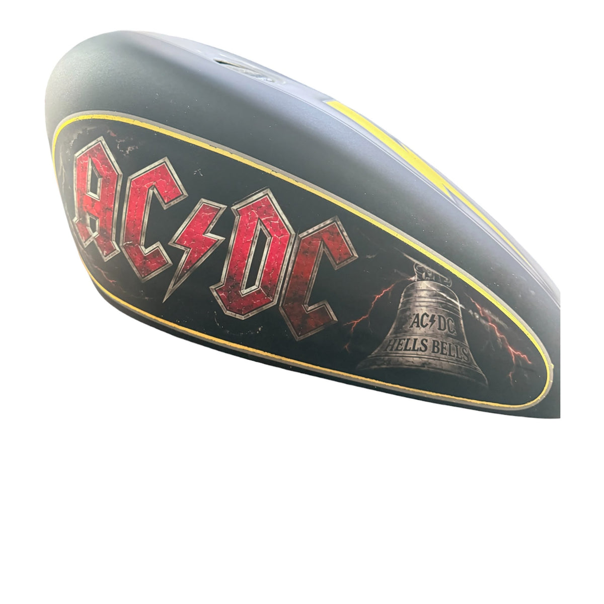 AC/DC Gold Lightning Tank Cover Premium