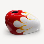 REDLINE FLAMES — Tank Cover Artesanal