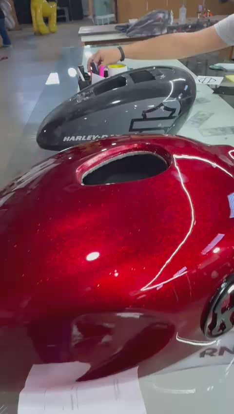 RUBY SIGNATURE — Candy Red Metal Flake | Tank Cover SimonKustom