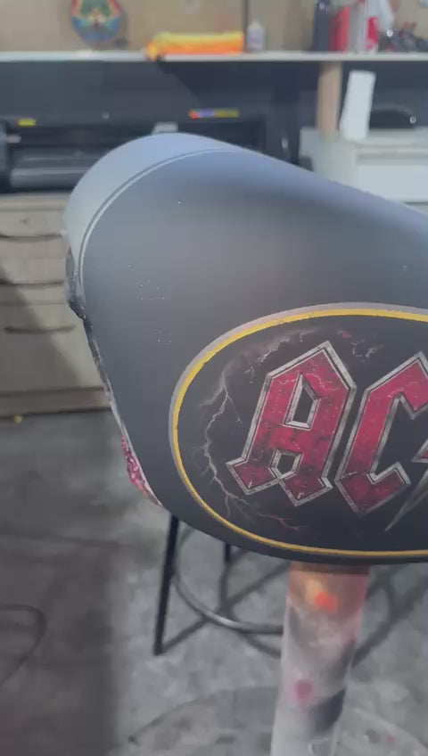 AC/DC Gold Lightning Tank Cover Premium