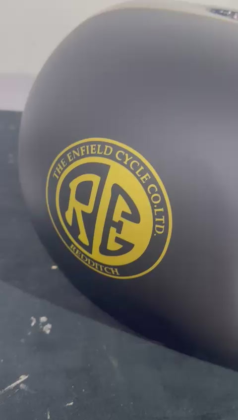 ROYAL HERITAGE BLACK & GOLD — Royal Enfield | SimonKustom Tank Cover