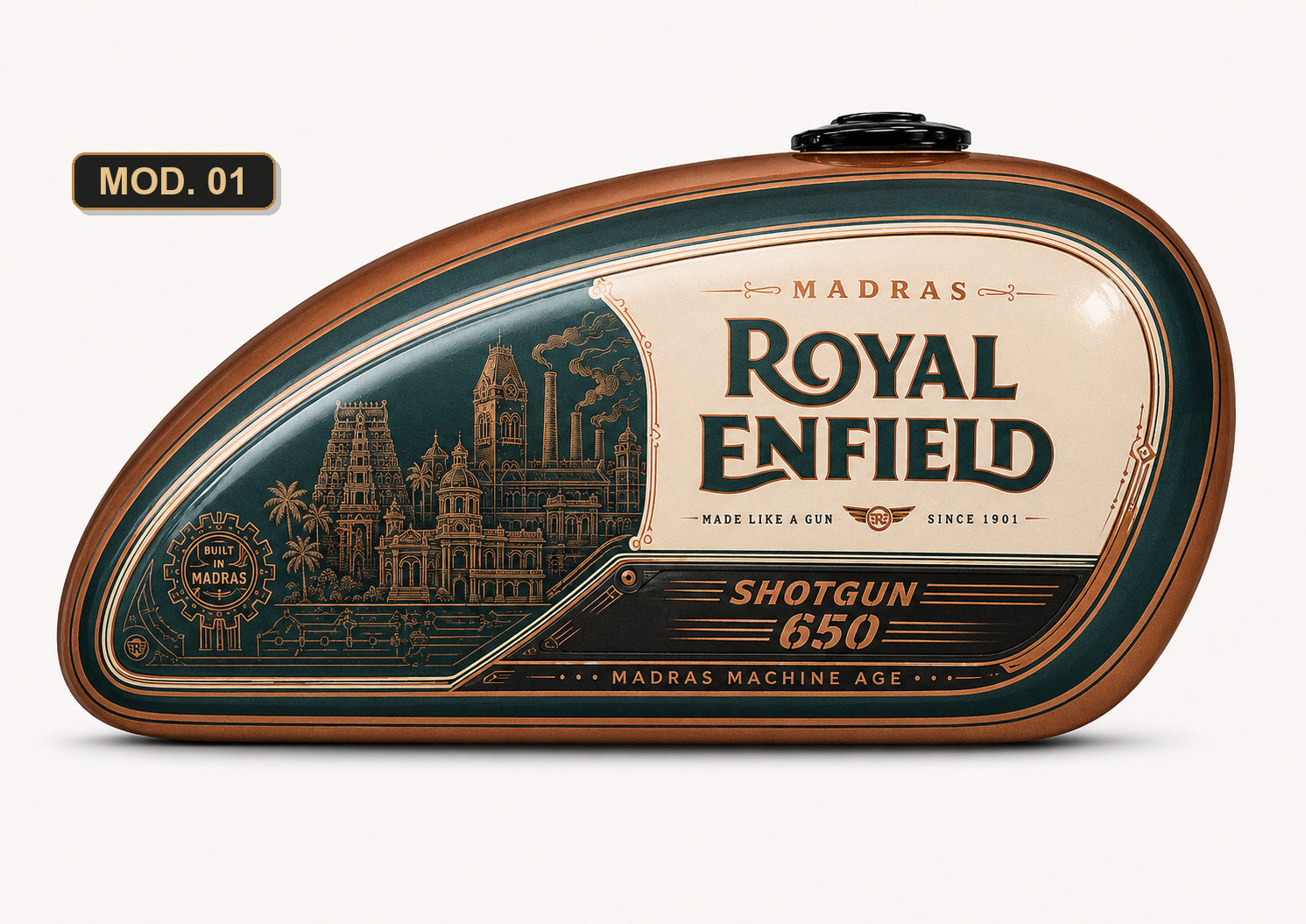 Tanque Royal Enfield Personalizado — Coleção Heritage SimonKustom