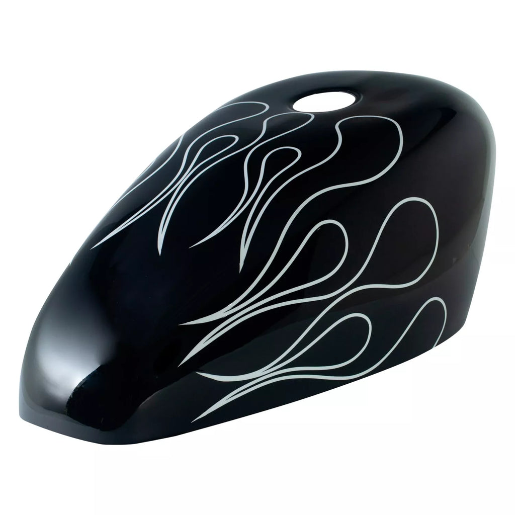 BLACK & WHITE STRIPE FLAMES