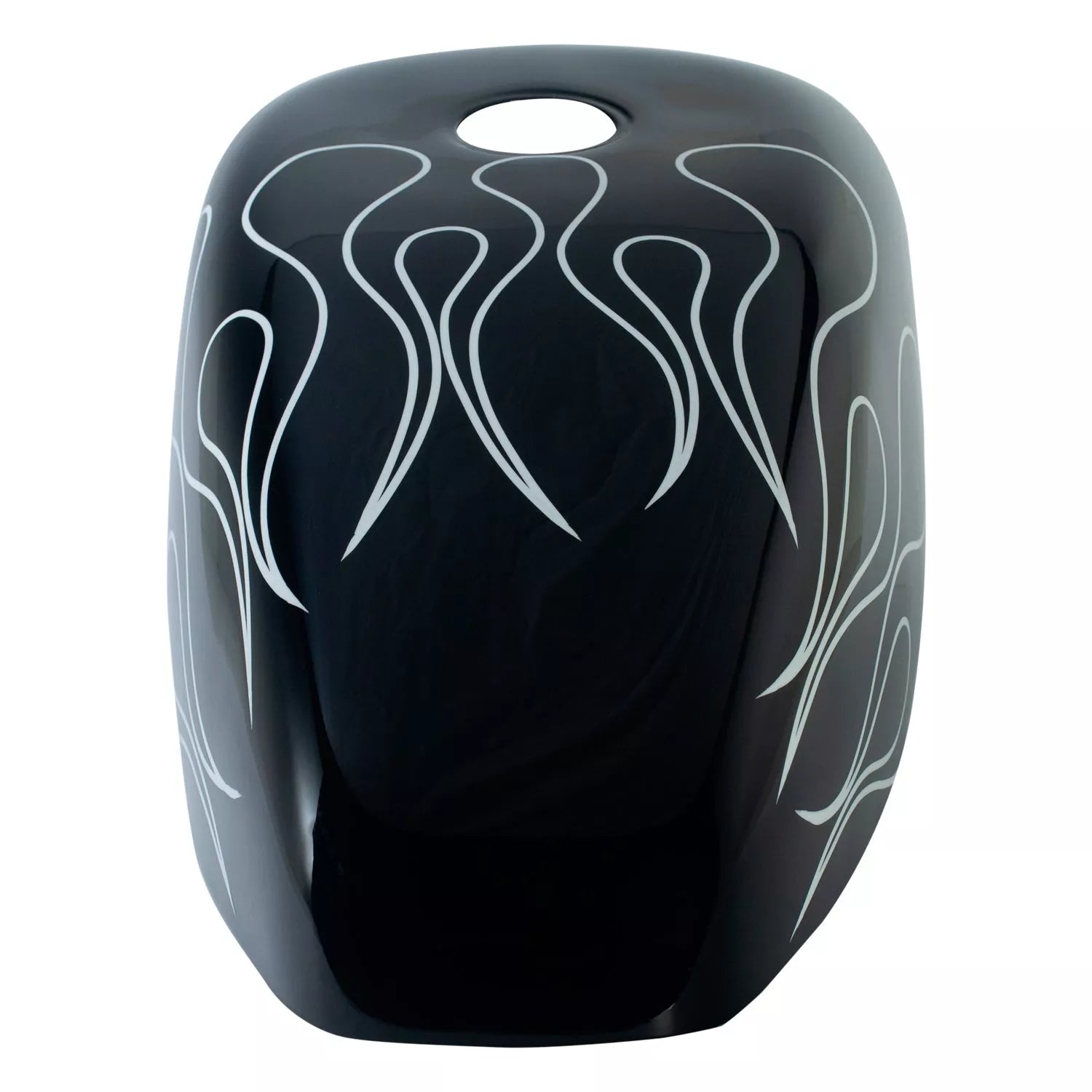 BLACK & WHITE STRIPE FLAMES