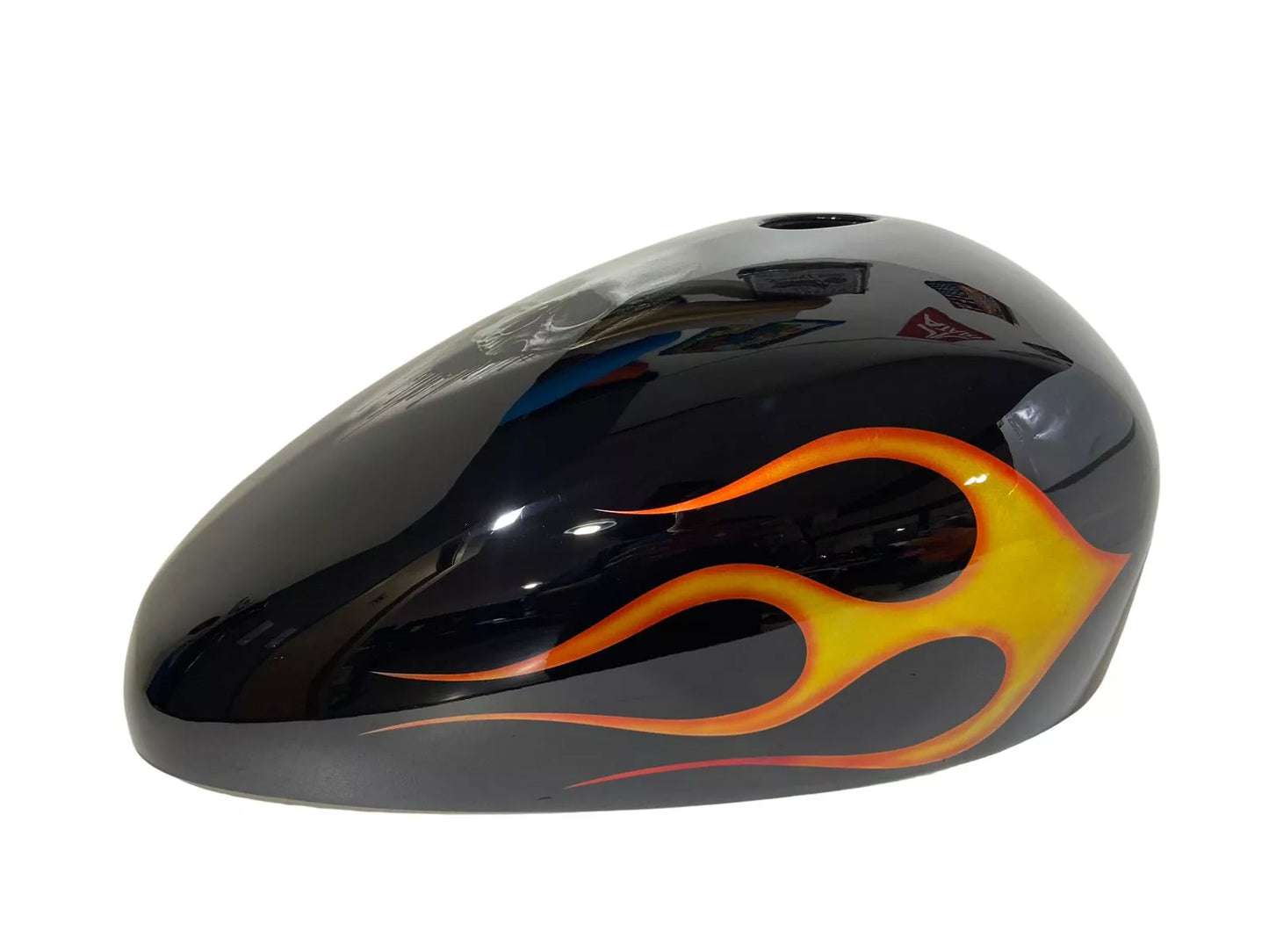 SKULL ORANGE FLAMES