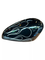 BLACK & WHITE STRIPE FLAMES