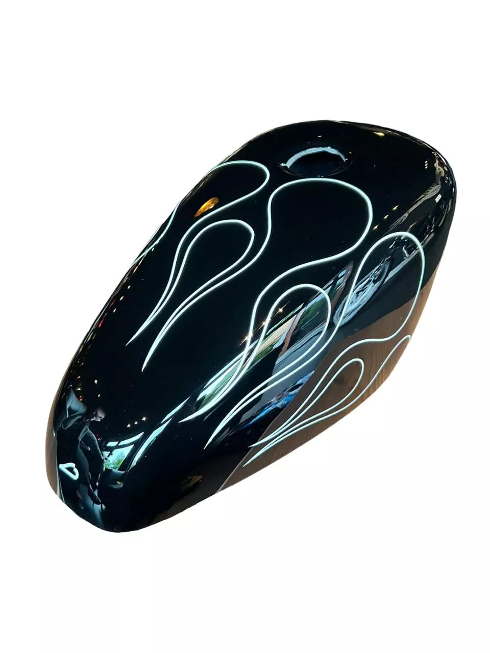 BLACK & WHITE STRIPE FLAMES