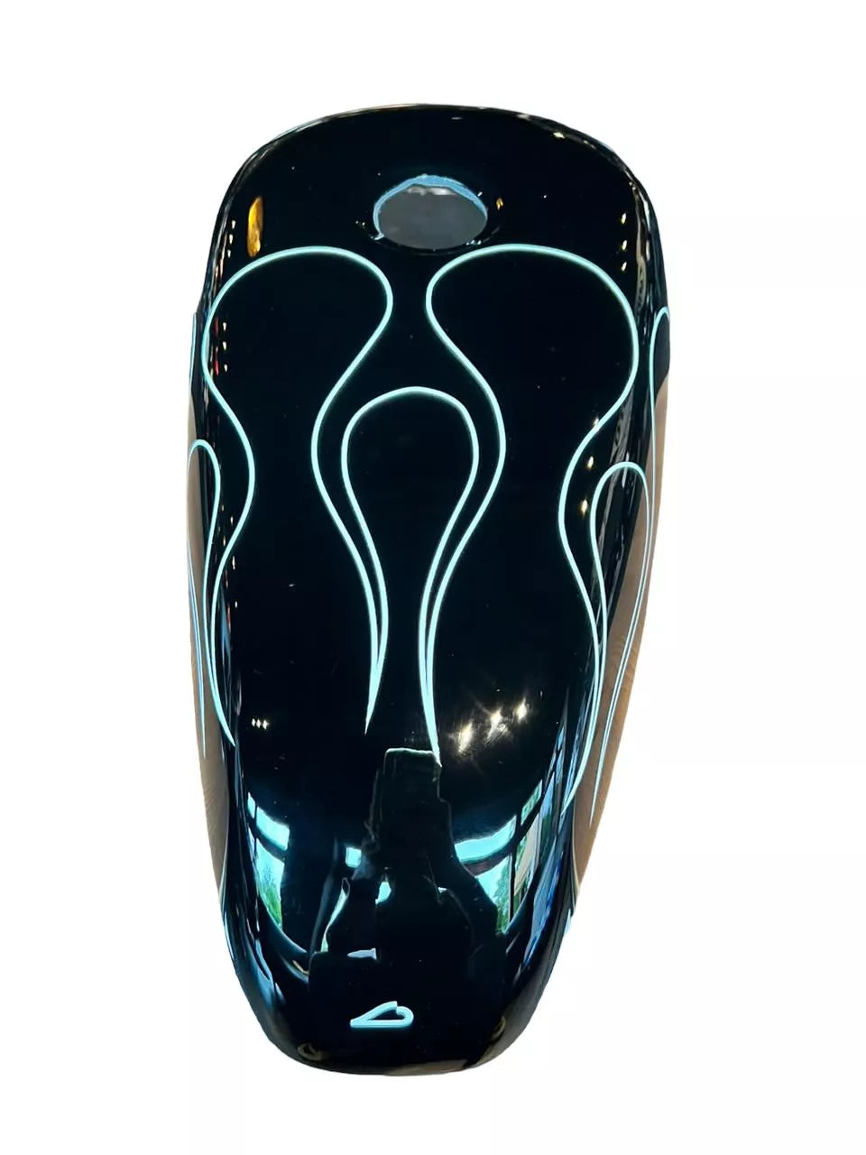 BLACK & WHITE STRIPE FLAMES