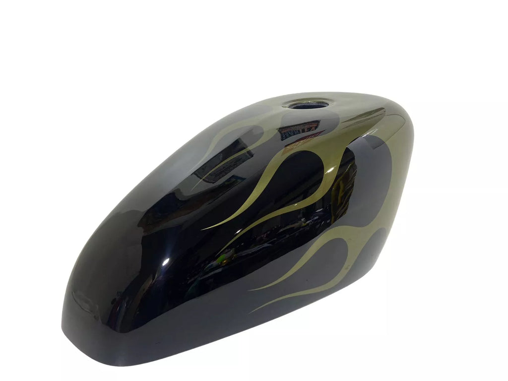 BLACK OLIVE GREEN FLAMES
