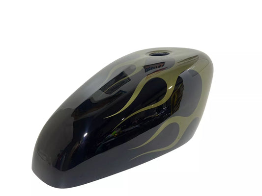 BLACK OLIVE GREEN FLAMES