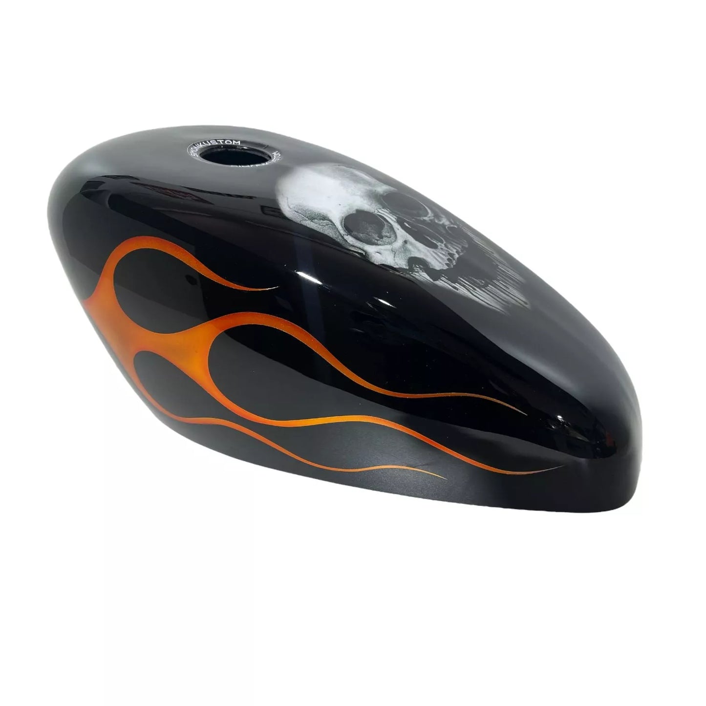 SKULL ORANGE FLAMES