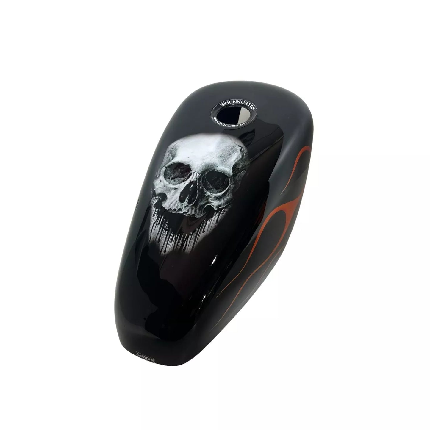 SKULL ORANGE FLAMES