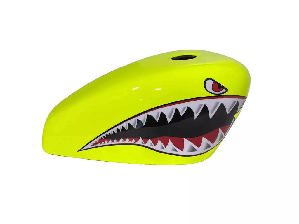 Custom SHARK MOUTH Gas Tank Cover | Handmade Fiberglass Tank Protector | SimonKustom