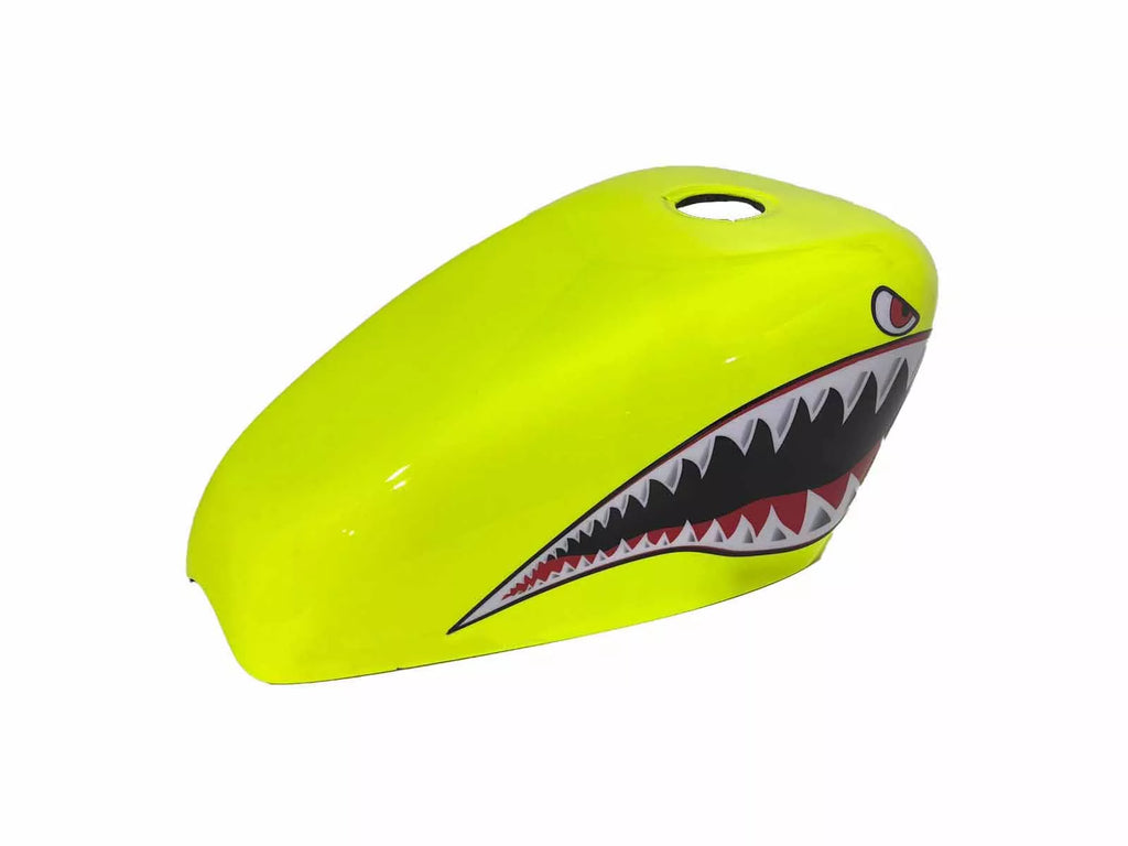 Custom SHARK MOUTH Gas Tank Cover | Handmade Fiberglass Tank Protector | SimonKustom